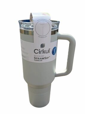 Cirkul 40oz All-Day StrawSip Tumbler Stainless Steel Handle